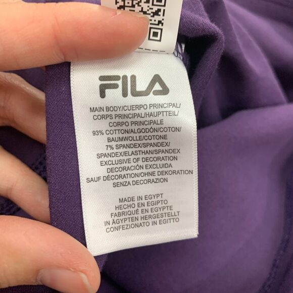 Fila Legging Womens S Small Grape Cotton Blend High Waist Pull On Skinny Ankle - Picture 12 of 15